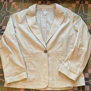 J Crew Linen Blend Blazer